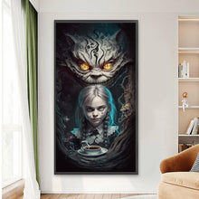 Load image into Gallery viewer, Diamond Painting - Full Round - Cat and girl (40*75CM)