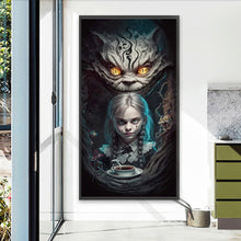 Load image into Gallery viewer, Diamond Painting - Full Round - Cat and girl (40*75CM)