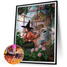 Load image into Gallery viewer, Diamond Painting - Full Round - Plant and witch (30*40CM)