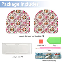 Load image into Gallery viewer, Acrylic Mandala Aesthetic Table Top Diamond Painting Napkin Holder for Beginners
