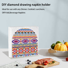 Load image into Gallery viewer, Acrylic Mandala Aesthetic Table Top Diamond Painting Napkin Holder for Beginners
