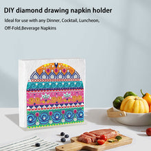 Load image into Gallery viewer, Acrylic Mandala Aesthetic Table Top Diamond Painting Napkin Holder for Beginners