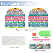 Load image into Gallery viewer, Acrylic Mandala Aesthetic Table Top Diamond Painting Napkin Holder for Beginners
