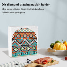 Load image into Gallery viewer, Acrylic Mandala Aesthetic Table Top Diamond Painting Napkin Holder for Beginners