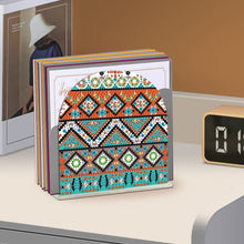 Load image into Gallery viewer, Acrylic Mandala Aesthetic Table Top Diamond Painting Napkin Holder for Beginners