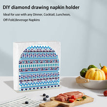 Load image into Gallery viewer, Acrylic Mandala Aesthetic Table Top Diamond Painting Napkin Holder for Beginners