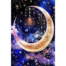 Load image into Gallery viewer, 2pcs Round Diamond Painting Set - Stars and moon (40*60CM)