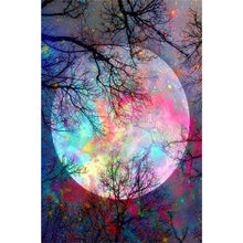 Load image into Gallery viewer, 2pcs Round Diamond Painting Set - Stars and moon (40*60CM)