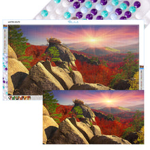 Load image into Gallery viewer, 2pcs Round Diamond Painting Set - Outdoor scenery (70*40CM)