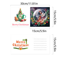 Load image into Gallery viewer, 6Pcs Christmas DIY Diamond Painting Card Diamond Daily Wish Card for Adults Kids