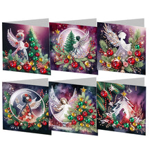 Load image into Gallery viewer, 6Pcs Christmas DIY Diamond Painting Card Diamond Daily Wish Card for Adults Kids