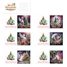Load image into Gallery viewer, 6Pcs Christmas DIY Diamond Painting Card Diamond Daily Wish Card for Adults Kids