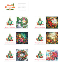 Load image into Gallery viewer, 6Pcs Christmas DIY Diamond Painting Card Diamond Daily Wish Card for Adults Kids
