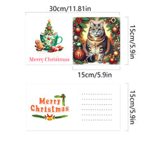 Load image into Gallery viewer, 6Pcs Christmas DIY Diamond Painting Card Diamond Daily Wish Card for Adults Kids