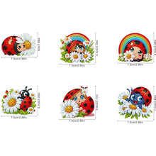 Load image into Gallery viewer, 6Pcs Diamond Painting Fridge Magnet Ghost Fridge Stickers for Fridge Whiteboards