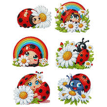 Load image into Gallery viewer, 6Pcs Diamond Painting Fridge Magnet Ghost Fridge Stickers for Fridge Whiteboards