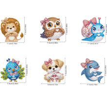 Load image into Gallery viewer, 6Pcs Diamond Painting Fridge Magnet Ghost Fridge Stickers for Fridge Whiteboards