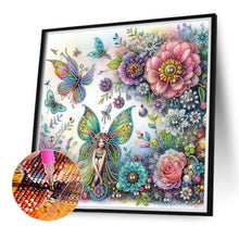 Load image into Gallery viewer, Diamond Painting - Partial Special Shaped - Flower fairy (40*40CM)