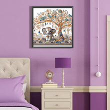 Load image into Gallery viewer, Diamond Painting - Partial Special Shaped - Elephant under the tree (40*40CM)