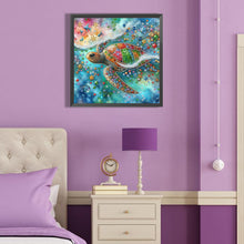 Load image into Gallery viewer, Diamond Painting - Partial Special Shaped - Sea turtle (40*40CM)