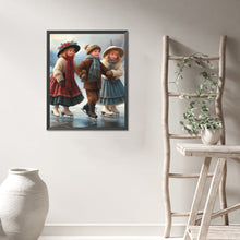 Load image into Gallery viewer, AB Diamond Painting - Full Round - Skating kids (40*50CM)