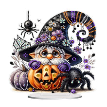 Load image into Gallery viewer, Acrylic Halloween Goblin Table Top Diamond Painting Ornament Kits for Art Crafts