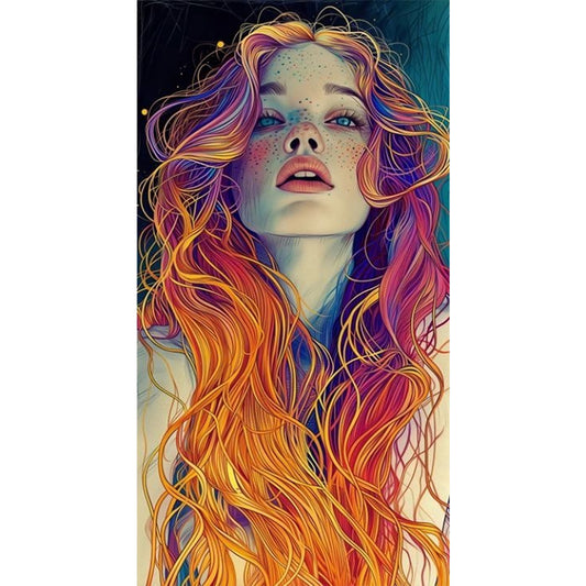 AB Diamond Painting - Full Round - Redhead (40*75CM)