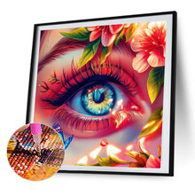 Load image into Gallery viewer, AB Diamond Painting - Full Round - Flower and butterfly eyes (40*40CM)