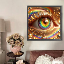 Load image into Gallery viewer, AB Diamond Painting - Full Round - Rainbow heart eyes (40*40CM)