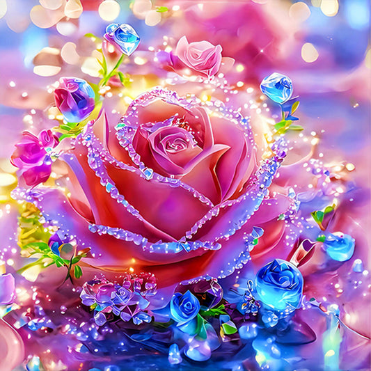AB Diamond Painting - Full Round - Crystal roses (40*40CM)