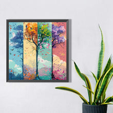 Load image into Gallery viewer, AB Diamond Painting - Full Round - Four seasons tree (50*50CM)