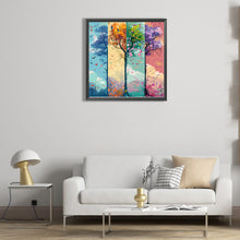 Load image into Gallery viewer, AB Diamond Painting - Full Round - Four seasons tree (50*50CM)