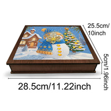 Load image into Gallery viewer, Wooden Christmas Holidays Diamond Painting Countdown Calendar Box for Home Decor