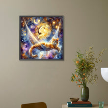 Load image into Gallery viewer, AB Diamond Painting - Full Round - Leo and cat (40*40CM)
