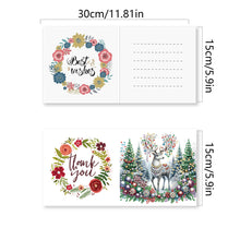 Load image into Gallery viewer, 6Pcs Christmas Special Shape Elk Diamond Painting Greeting Card for Friends