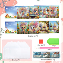 Load image into Gallery viewer, 8Pcs Humorous Bird Diamond Painting Greeting Card Diamond Drawing Card for Kids