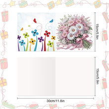 Load image into Gallery viewer, 8Pcs Butterfly Diamond Painting Greeting Card Diamond Drawing Card for Friends
