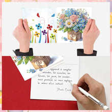 Load image into Gallery viewer, 8Pcs Butterfly Diamond Painting Greeting Card Diamond Drawing Card for Friends