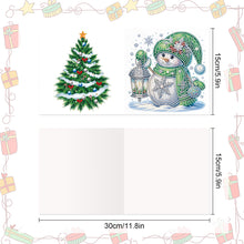 Load image into Gallery viewer, 8Pcs Christmas Diamond Painting Greeting Card Diamond Drawing Card for Friends