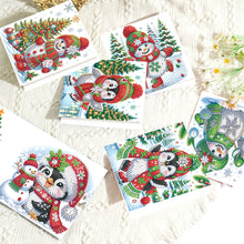 Load image into Gallery viewer, 8Pcs Christmas Diamond Painting Greeting Card Diamond Drawing Card for Friends