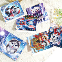 Load image into Gallery viewer, 8Pcs Winter Atmosphere Diamond Painting Greeting Card Diamond Drawing Card
