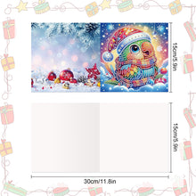 Load image into Gallery viewer, 8Pcs Christmas Diamond Painting Greeting Card Diamond Drawing Card for Friends