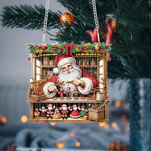 Load image into Gallery viewer, Acrylic Special Shape Christmas Santa Claus DIY Diamond Art Pendant Kit