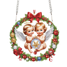 Load image into Gallery viewer, Acrylic Special Shape Christmas Angel DIY Diamond Painting Art Pendant Kit