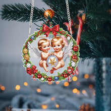 Load image into Gallery viewer, Acrylic Special Shape Christmas Angel DIY Diamond Painting Art Pendant Kit