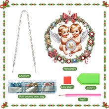 Load image into Gallery viewer, Acrylic Special Shape Christmas Angel DIY Diamond Painting Art Pendant Kit