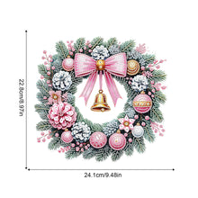 Load image into Gallery viewer, Acrylic Special Shape Christmas Wreath DIY Diamond Painting Art Pendant Kit