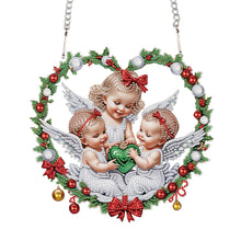 Load image into Gallery viewer, Acrylic Special Shape Christmas Angel DIY Diamond Painting Art Pendant Kit