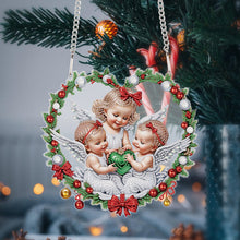 Load image into Gallery viewer, Acrylic Special Shape Christmas Angel DIY Diamond Painting Art Pendant Kit