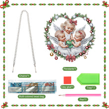 Load image into Gallery viewer, Acrylic Special Shape Christmas Angel DIY Diamond Painting Art Pendant Kit